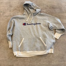 Champion Men Authentic Athleticwear Gray Hoodie Sweatshirt Size 2X Large