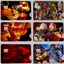 Mortal Kombat Debit Card Skins 6 Pack Gifts Credit Card Decal Video Game Movie