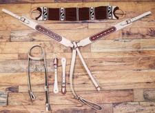 Vino Maroon Charro Saddle Tack Matching Set