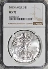2015 American Silver Eagle NGC MS70 Perfect! #7GDW #2