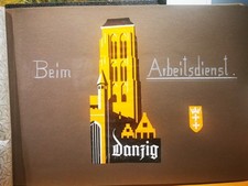 Arbeitsdienst Danzig Original Album,Ostpreußen ca.160 Fotografien/Landkarten