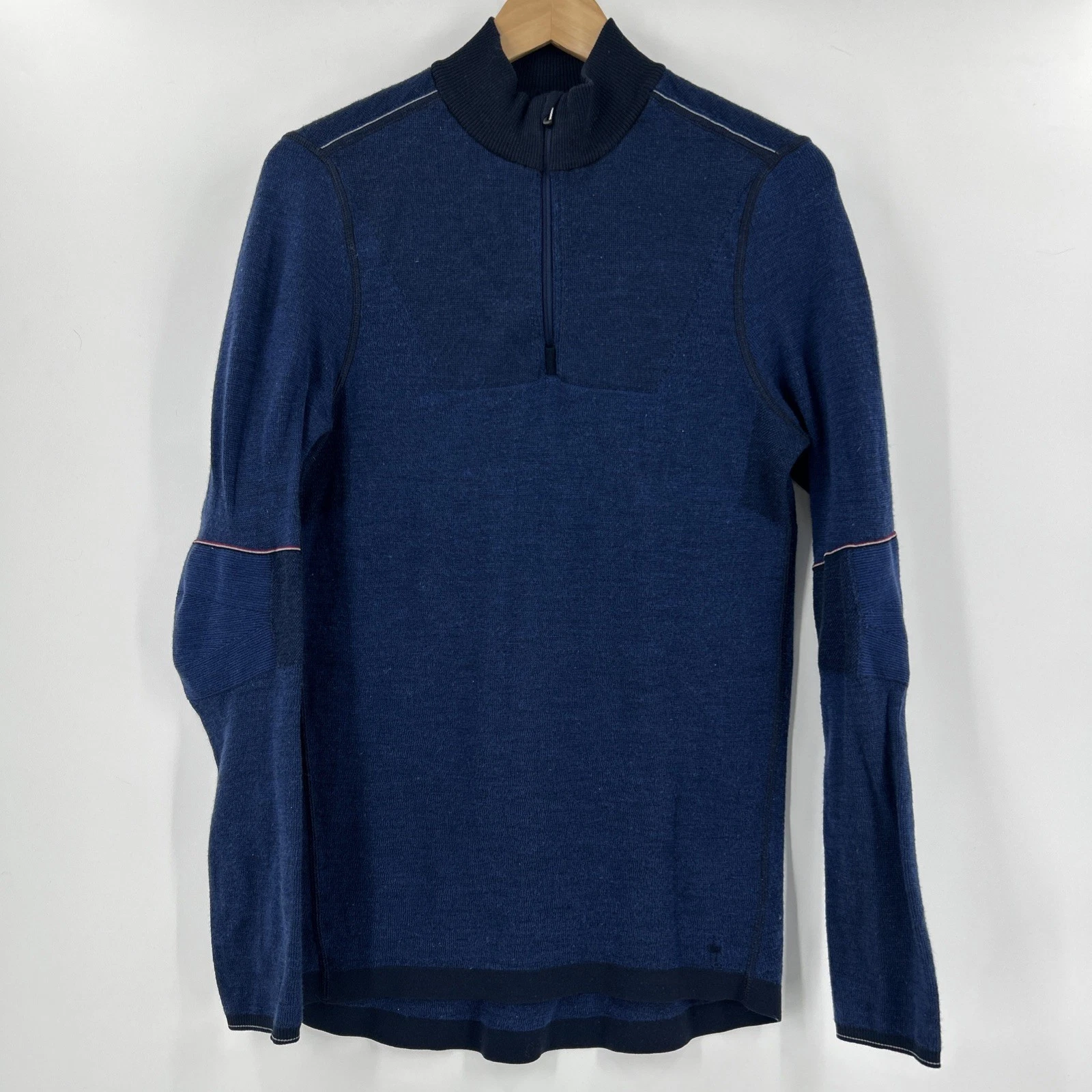 Smartwool Intraknit Thermal Shirt Mens Size S Navy Merino 250 1/4 Zip Base Layer
Opens in a new wind