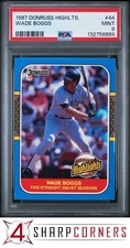 1987 DONRUSS HIGHLIGHTS #44 WADE BOGGS RED SOX HOF PSA 9