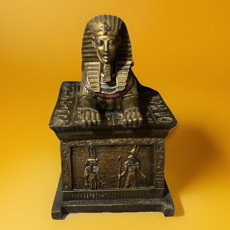  Egyptian sarcophagus King Tutankhamun Resin Home Decor Collectible statue