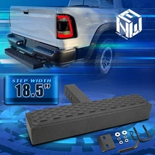 Heavy Duty 18.5" Width 2" Receiver Tow Hitch Step Bar Bumper Guard w/Pin+Clip