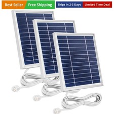 3 Pack Solar Panel Charger Compatible with Arlo Pro 5S 2K/Pro 4/Pro3/Ultra 2/...