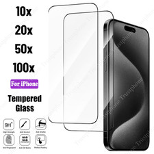 Tempered Glass Screen Protector Lot For iPhone17 16 15 14 13 12 11 Pro Max XR 8