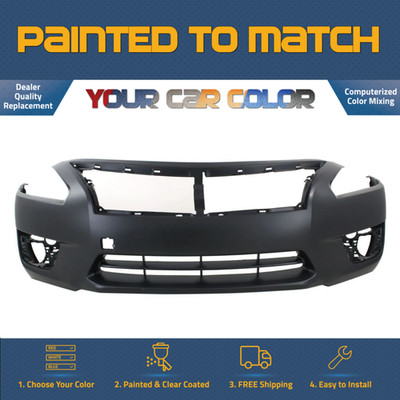For 2013-2015 NISSAN ALTIMA Front Bumper Cover Sedan Painted to Match