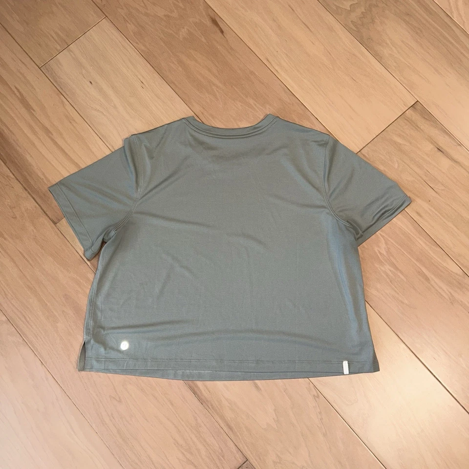 Lululemon Wundermost Crewneck Cropped Tee Women’s Large See Dims. - Image 3 of 3