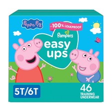 Easy Ups Girls' Disposable Training Underwear - 5T-6T - 46ct