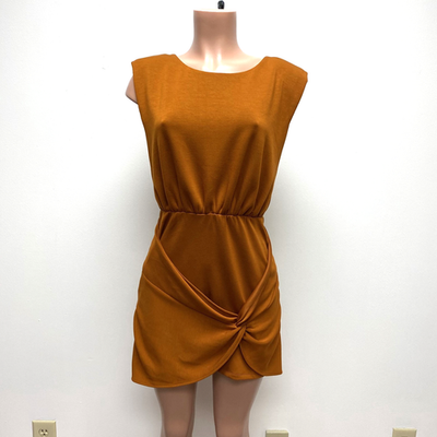 Free People Runaway Knit Mini Dress Womens Brandy Knot Front Twist Back M NWT | eBay Free People Runaway Knit Mini Dress Womens Brandy Knot Front Twist Back M NWT | eBay