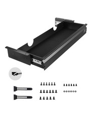 VEVOR 26" Wide Under Desk Drawer Slide Out, Under Desk Mounted Pull-out Drawer A