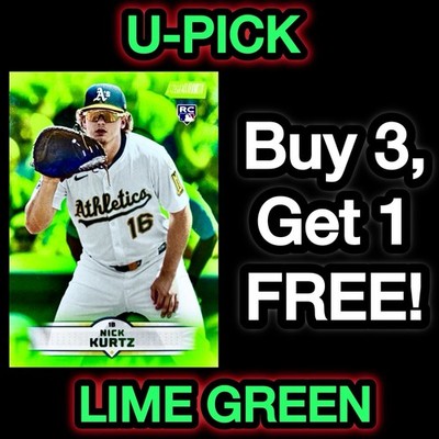 You Pick 2025 Topps Stadium Club LIME GREEN Parallels! Complete