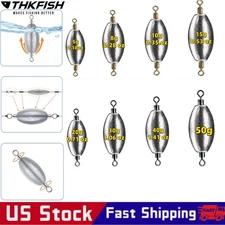THKFISH Fishing Weights Inline Weights Trolling Sinkers Swivel Weights Quick Set