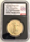 1776-2026 w $50 Enhanced Uncirculated Gold Eagle NGC MS70 First Day - PLUS OGP