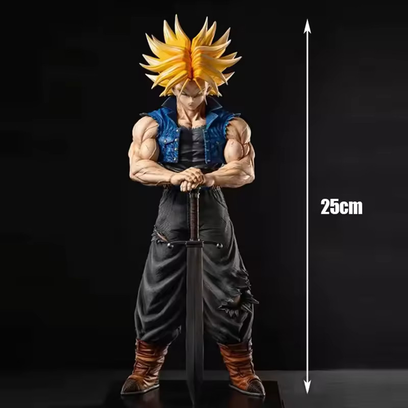 トイガン 2D Dragon Ball Trunks Model, 29cm 25cm/9.84in Anime Dragon Ball Z Trunks Figure Future Trunks Action