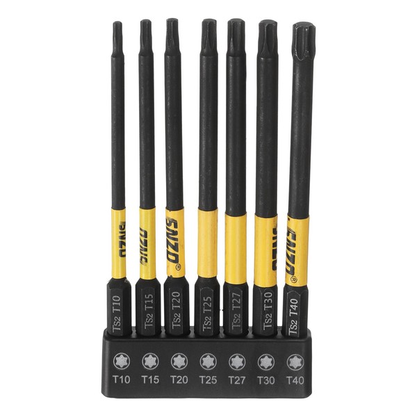 "7X T10-T40 Torx Bits 4\" 1/4\" Sechskant FüR Schraubendreher"-image