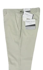 Perry Ellis Portfolio Mens Sand Slim Pants 34 X 32 $95 PTBSD022