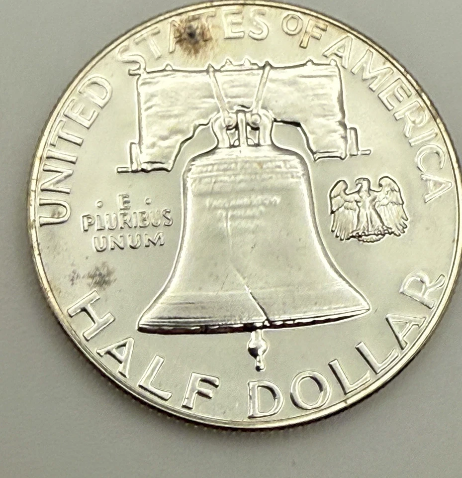 1960 Franklin Half Dollar Silver Proof • 90% Silver • RAW from US Mint Proof Set - Image 3 of 3