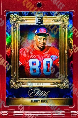 Jerry Rice ELITIST RAINBOW REFRACTOR SAN FRANCISCO 49ERS MINT HOF