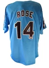 Pete Rose Signed/Autographed Blue Custom Baseball Jersey Phillies JSA  208820
