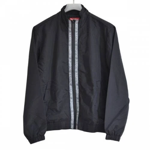 Veste de survêtement SUPREME Classic Logo Taping 18SS noir S R2A 21789B