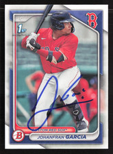 Johanfran Garcia Signed 2024 1st Bowman Prospects Card # BP-49 Boston Red Sox 30
