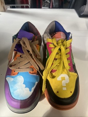 Nike Dunk Low “What The Super Mario” Youth Size 6.5 Sneakers  display picture 1