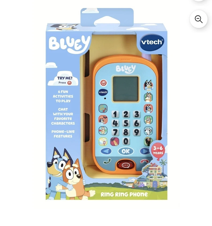 Juguetes de teléfono con anillo azul VTech para bebés y niños pequeños Foto 2 de 2