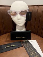 Afends Le Specs Sunglasses Reflective Cat Eye NWT Case Cloth