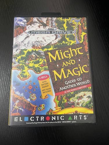 Sega Mega Drive - Might And Magic Gates To Another World Complete With Manual