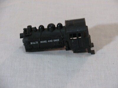 Vtg HO Scale Steam Locomotive Shell ONLY, Baltimore and Ohio No #, Unbranded rr