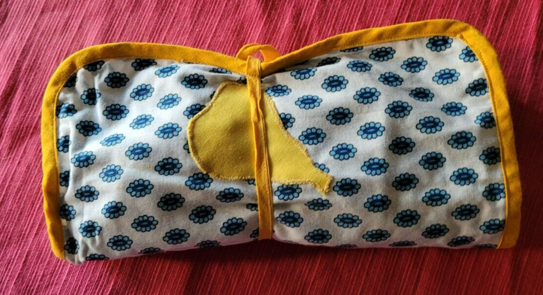 Pochette à couverts zéro déchet en textile recyclé pour le camping lot de 2