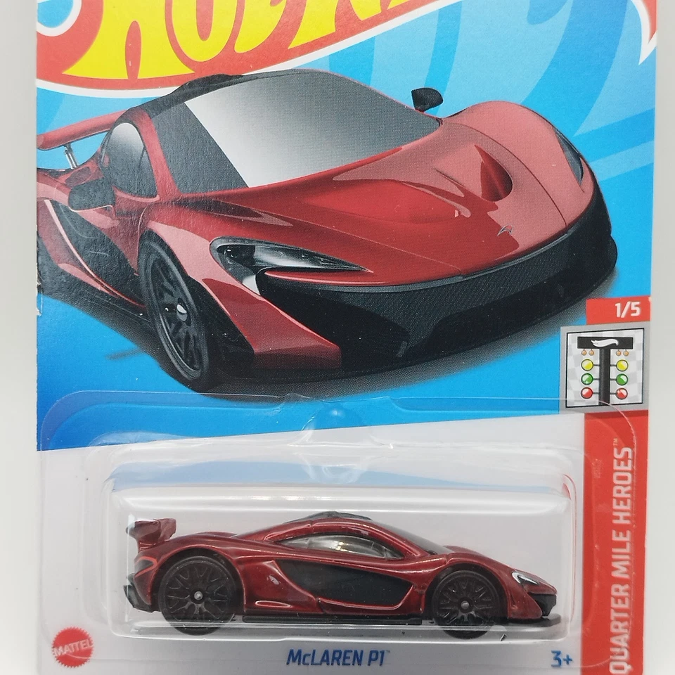 Hot Wheels McLaren P1 - 2024 Rouge - 1:64 Quarter Mile Heroes 1/5 USA - Neuf - Photo 2/4