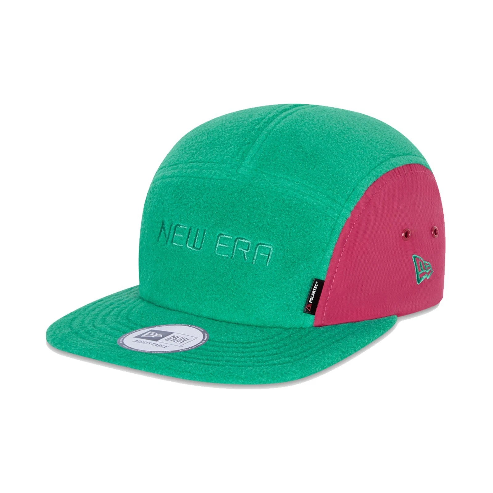 New Era Cap Men's Polartec Fleece Turquoise Color 5 Panel Camper Adjustable Hat