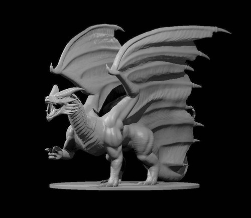 Adult Copper Dragon Metallic Mini - DND - Pathfinder - Dungeons & Dragons - RPG - Picture 2 of 4
