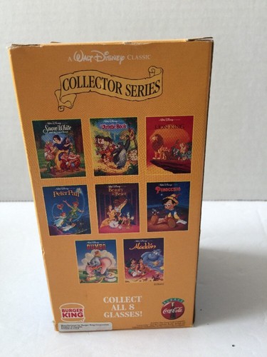 Burger King Walt Disney PINOCCHIO Collector Series Plastic Cup Glass w/Box - Picture 3 of 9