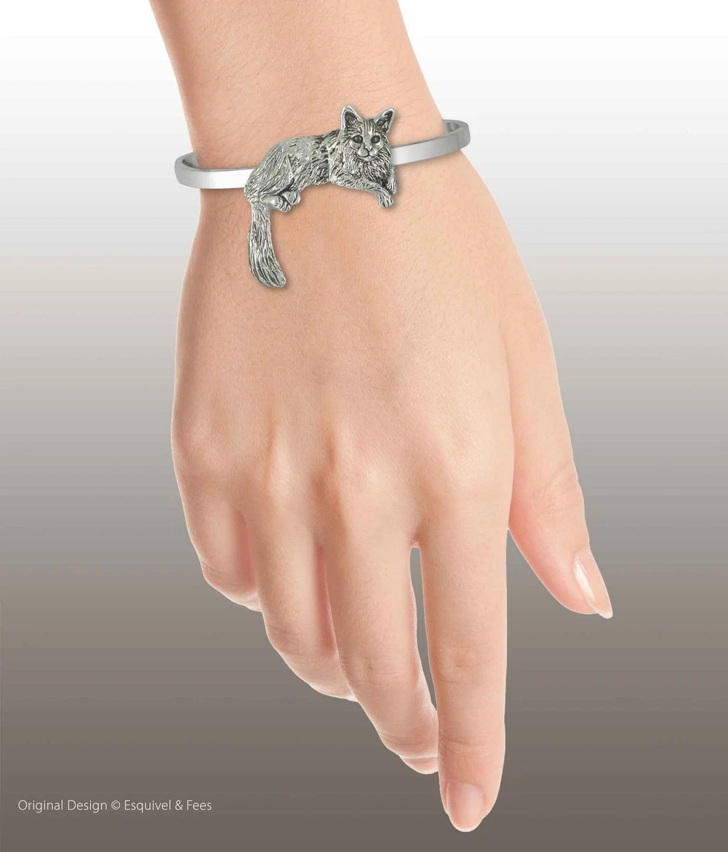 Maine Coon Jewelry Sterling Silver Handmade Maine Coon Cat