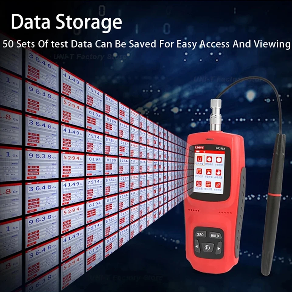UNI-T UT335 Digital Tesla Gauss Meter 0~3000mT/kGs Magnetic Field Tester Hall Pr - Image 4 of 4