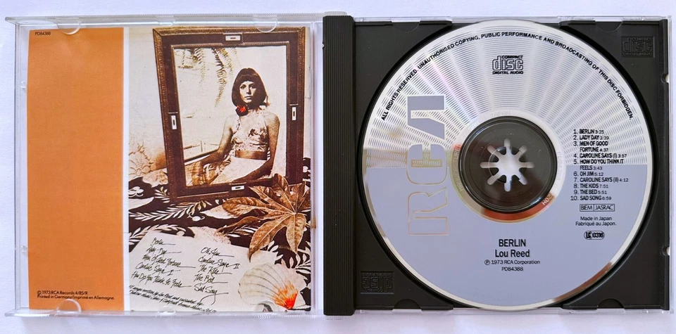 CD - Lou Reed - Berlin 1973, 1988 Made Japan, neuwertig - Bild 3 von 3