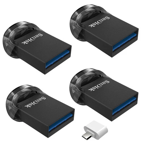 SanDisk 256GB 128GB 64GB 32GB 16GB USB 3.1 3.0 Ultra Fit CZ430 Pen Drive OTG Lot - Image 2 of 4