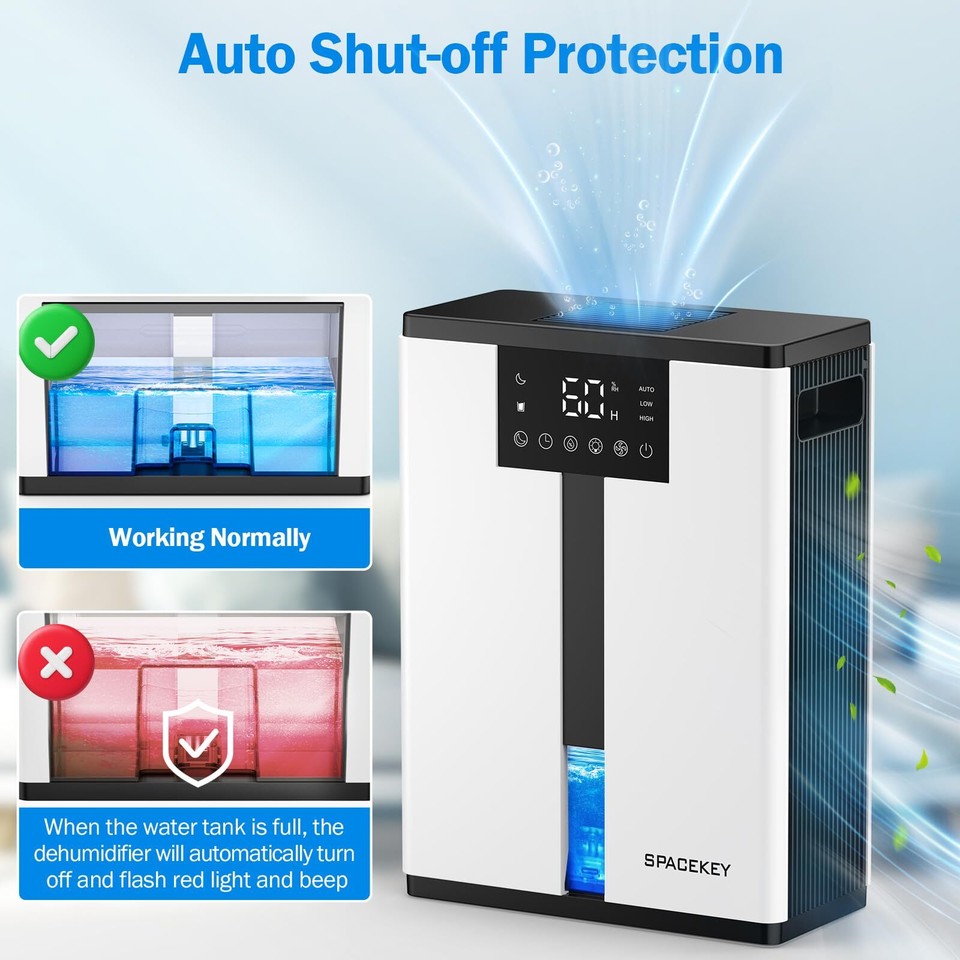 Dehumidifier,106 OZ / 850 Sq. Ft Dehumidifiers for Home Basement