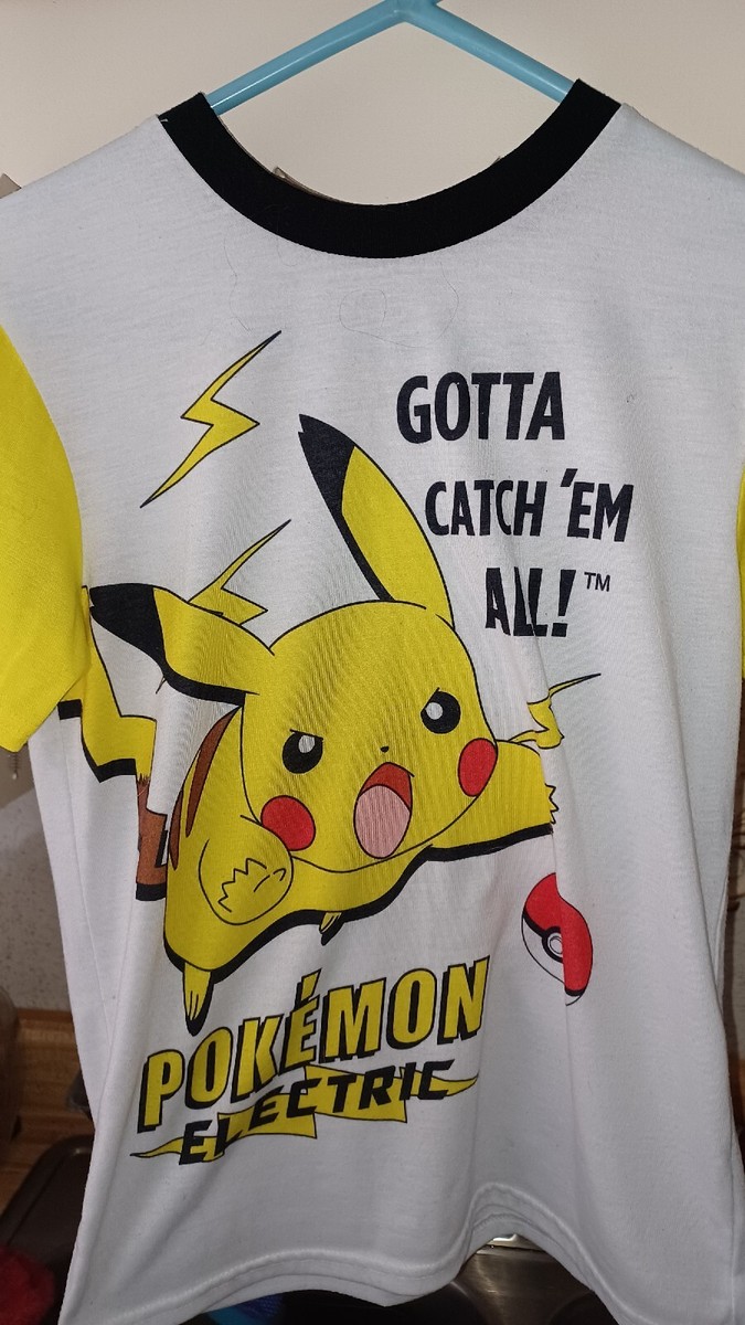 pokemon gotta catch 'em all! ピカチュウ Pokemon Pikachu T-Shirt Kids Large Gotta Catch 'Em All
