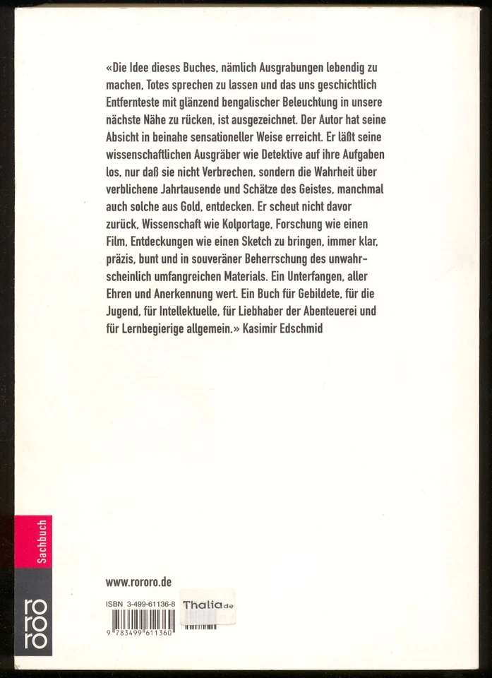 C. W. CERAM★GÖTTER, GRÄBER UND GELEHRTE–Roman der Archäologie★rororo 2005★S. GUT - Bild 3 von 4