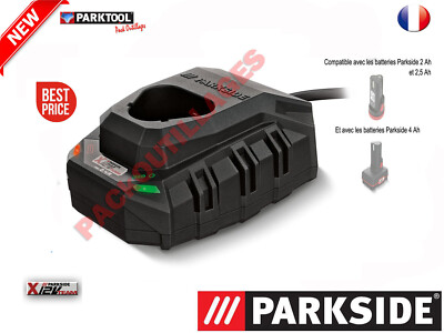 Chargeur Parkside Pour Batterie 12V 2.4Ah – Modèle X12VTEAM, Li-Ion, Neuf Emballé