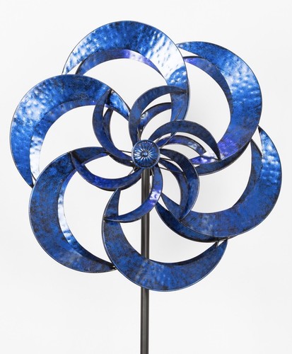 Mesmerize Metal Red Wind Spinner, Windmill, Windcatcher, Garden Art - Picture 4 of 7