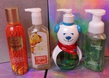 Bath Body Works Pumpkin Frost, Eucalyptus Mint, Berry, Sweet Cinnamon Set