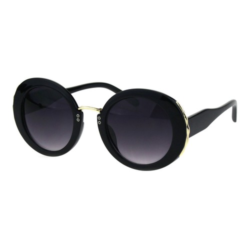 Damen Designer Style Sonnenbrille Rund Vintage Mode Sonnenbrillen UV 400 - Bild 6 von 25