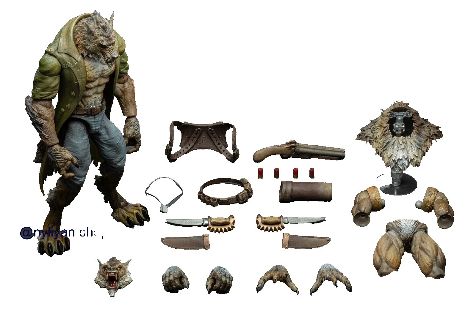 Figuras de acción de PVC de Hombre Lobo y Accesorios