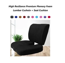 Non Slip Memory Foam Coccyx Orthopedic Seat Lumbar Cushion Tailbone Pain Relief